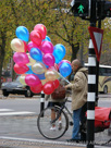 Man on the streets of Amsterdam with his ballons, standard stuff really.