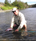 Jeff catching dinner.