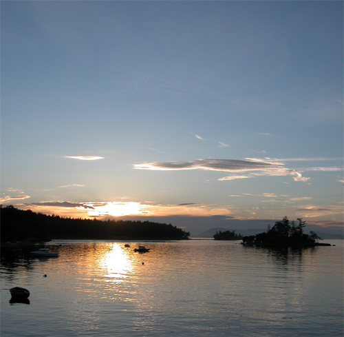 Sunset on Posey Island