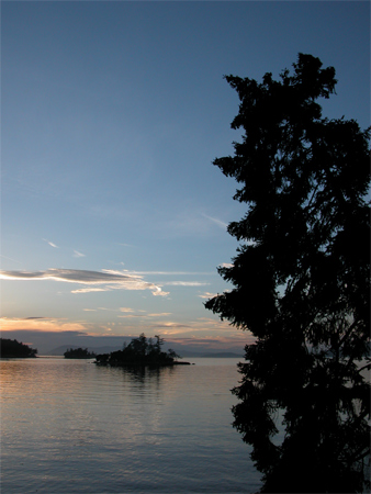 Sunset on Posey Island